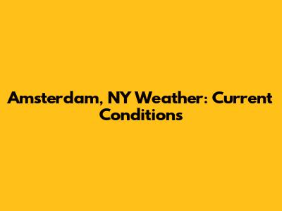 Amsterdam, NY Weather: Current Conditions