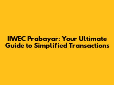 IIWEC Prabayar: Your Ultimate Guide to Simplified Transactions