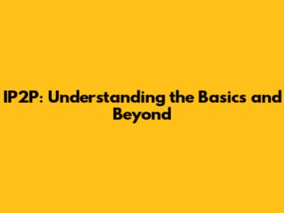 IP2P: Understanding the Basics and Beyond