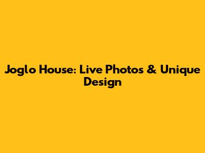 Joglo House: Live Photos & Unique Design