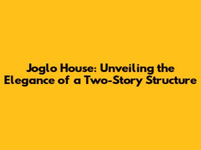Joglo House: Unveiling the Elegance of a Two-Story Structure