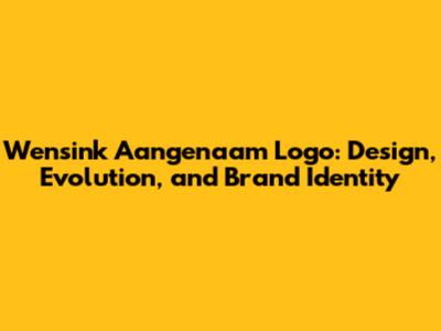 Wensink Aangenaam Logo: Design, Evolution, and Brand Identity